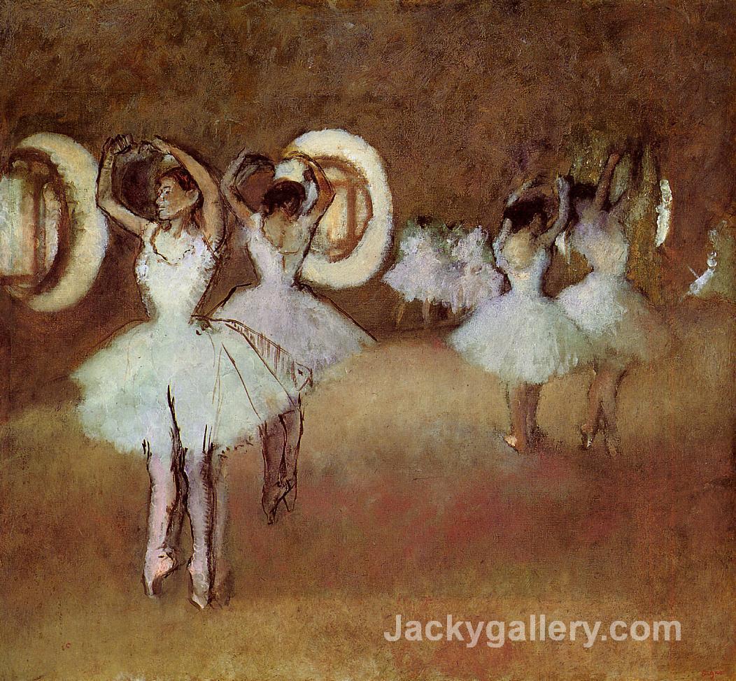 Dance Rehearsal in the Studio of the Opera by Edgar Degas paintings reproduction